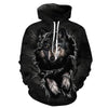 Fashion Men's 3D Wolf Hooded Sweatshirt - Style Hoodie