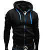 Fashion Brand Hoodies Men Casual Sportswear Man Zipper Long Sleeved Slim Fit - Style Hoodie