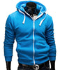 Fashion Brand Hoodies Men Casual Sportswear Man Zipper Long Sleeved Slim Fit - Style Hoodie