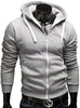 Fashion Brand Hoodies Men Casual Sportswear Man Zipper Long Sleeved Slim Fit - Style Hoodie