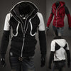 2017 New Casual Hoodies Men Leisure Fleece Double Zipper Slim Long Sleeves - Style Hoodie