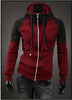 2017 New Casual Hoodies Men Leisure Fleece Double Zipper Slim Long Sleeves - Style Hoodie