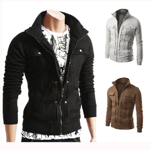 Top Slim Men Sweatshirt Casual Men Tracksuits Comfortable For Male 5 Colors - Style Hoodie
