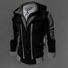 Men Hot Sale Autumn Fake Two Layer Zipper Hoodies and Sweatshirt Color Contrast Men Hoody Jacket Sudaderas Hombre 3 Colors - Style Hoodie