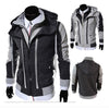 Men Hot Sale Autumn Fake Two Layer Zipper Hoodies and Sweatshirt Color Contrast Men Hoody Jacket Sudaderas Hombre 3 Colors - Style Hoodie