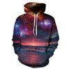 Space Galaxy 3d Sweatshirts Men/Women Hoodies With Hat Print Stars Nebula Autumn Winter Loose Thin Hooded Hoody Tops - Style Hoodie