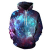 Space Galaxy 3d Sweatshirts Men/Women Hoodies With Hat Print Stars Nebula Autumn Winter Loose Thin Hooded Hoody Tops - Style Hoodie