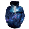 Space Galaxy 3d Sweatshirts Men/Women Hoodies With Hat Print Stars Nebula Autumn Winter Loose Thin Hooded Hoody Tops - Style Hoodie