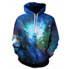 Space Galaxy 3d Sweatshirts Men/Women Hoodies With Hat Print Stars Nebula Autumn Winter Loose Thin Hooded Hoody Tops - Style Hoodie