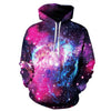 Space Galaxy 3d Sweatshirts Men/Women Hoodies With Hat Print Stars Nebula Autumn Winter Loose Thin Hooded Hoody Tops - Style Hoodie