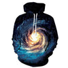 Space Galaxy 3d Sweatshirts Men/Women Hoodies With Hat Print Stars Nebula Autumn Winter Loose Thin Hooded Hoody Tops - Style Hoodie