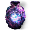 Space Galaxy 3d Sweatshirts Men/Women Hoodies With Hat Print Stars Nebula Autumn Winter Loose Thin Hooded Hoody Tops - Style Hoodie