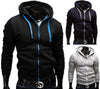 Fashion Brand Hoodies Men Casual Sportswear Man Zipper Long Sleeved Slim Fit - Style Hoodie