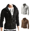 Hoodies Men Sweatshirts Brand Moleton Masculina Spring Zipper Solid Fashion Fake Pocket Design Fleece - Style Hoodie