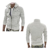 Hoodies Men Sweatshirts Brand Moleton Masculina Spring Zipper Solid Fashion Fake Pocket Design Fleece - Style Hoodie