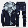 New Winter Plus Velvet Coats Men Hoodies Warm Thicken Slim Fit Sporting Tracksuits Mens Hoodies And Sweatshirts - Style Hoodie