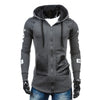 2017 Sudaderas Hip Hop Mens Brand Letter Hooded Zipper Hoodie Sweatshirt Slim - Style Hoodie