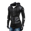 2017 Sudaderas Hip Hop Mens Brand Letter Hooded Zipper Hoodie Sweatshirt Slim - Style Hoodie
