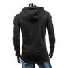 2017 Sudaderas Hip Hop Mens Brand Letter Hooded Zipper Hoodie Sweatshirt Slim - Style Hoodie