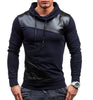 New Brand Sweatshirt Male 2017 Stitching Fashion Mens Hoodies Sweatshirt Slim Cotton Men Sweatshirts Thin Pullover Tracksuit XXL - Style Hoodie
