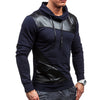 New Brand Sweatshirt Male 2017 Stitching Fashion Mens Hoodies Sweatshirt Slim Cotton Men Sweatshirts Thin Pullover Tracksuit XXL - Style Hoodie