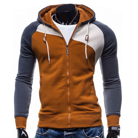 2017 Sudaderas Hombre Hip Hop Mens Leisure Zipper Jacket Hoodie Sweatshirt Slim Fit - Style Hoodie