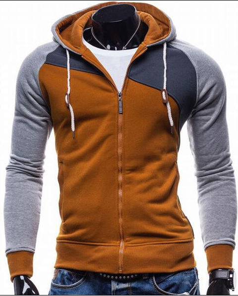 2017 Sudaderas Hombre Hip Hop Mens Leisure Zipper Jacket Hoodie Sweatshirt Slim Fit - Style Hoodie