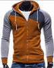 2017 Sudaderas Hombre Hip Hop Mens Leisure Zipper Jacket Hoodie Sweatshirt Slim Fit - Style Hoodie