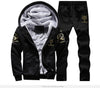 Winter Thick Inner Wool Hoodie Men Hat Casual Active  Men Zipper Exercise SportSuits Men Outwear Plus Size  No fur Warm  Sleeve - Style Hoodie