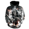 Skull Poker Hoodies Sweatshirts Men Women 3D Pullover Funny Rock Tracksuits Hooded Male Jackets Fashion Casual Outwear Winter - Style Hoodie