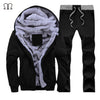Tracksuit Men Camouflage Army Casual Hooded Warm Sweatshirt Male Winter Thick Inner Fleece 2PC Jacket+Pant Men Moleton Masculino - Style Hoodie