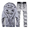 Tracksuit Men Camouflage Army Casual Hooded Warm Sweatshirt Male Winter Thick Inner Fleece 2PC Jacket+Pant Men Moleton Masculino - Style Hoodie