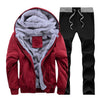 Tracksuit Men Camouflage Army Casual Hooded Warm Sweatshirt Male Winter Thick Inner Fleece 2PC Jacket+Pant Men Moleton Masculino - Style Hoodie