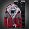 Tracksuit Men Camouflage Army Casual Hooded Warm Sweatshirt Male Winter Thick Inner Fleece 2PC Jacket+Pant Men Moleton Masculino - Style Hoodie