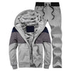 Tracksuit Men Camouflage Army Casual Hooded Warm Sweatshirt Male Winter Thick Inner Fleece 2PC Jacket+Pant Men Moleton Masculino - Style Hoodie