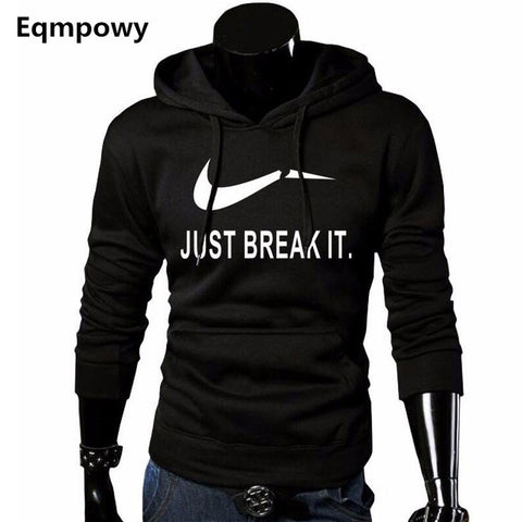 2017 Autumn JUST BREAK IT Sportswear Men Hip-Hop Male Hooded Hoodies Pullover - Style Hoodie