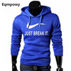 2017 Autumn JUST BREAK IT Sportswear Men Hip-Hop Male Hooded Hoodies Pullover - Style Hoodie