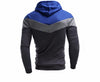 Mens Hoodies and Sweatshirts Patchwork Hoodies Men Brand Fashion Men's Tracksuits Sweatshirts Hooded Men Coats - Style Hoodie