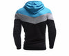 Mens Hoodies and Sweatshirts Patchwork Hoodies Men Brand Fashion Men's Tracksuits Sweatshirts Hooded Men Coats - Style Hoodie