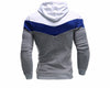Mens Hoodies and Sweatshirts Patchwork Hoodies Men Brand Fashion Men's Tracksuits Sweatshirts Hooded Men Coats - Style Hoodie
