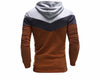 Mens Hoodies and Sweatshirts Patchwork Hoodies Men Brand Fashion Men's Tracksuits Sweatshirts Hooded Men Coats - Style Hoodie