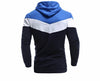 Mens Hoodies and Sweatshirts Patchwork Hoodies Men Brand Fashion Men's Tracksuits Sweatshirts Hooded Men Coats - Style Hoodie