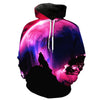 Fashion Men's 3D Wolf Hooded Sweatshirt - Style Hoodie