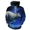 Fashion Men's 3D Wolf Hooded Sweatshirt - Style Hoodie
