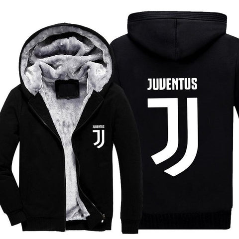 XXXXL Hoodie 2017 Fashion Anime Juventus Cosplay Jacket Men New Winter Warm Fleece Hooded Sweatshirts Man Thicken Hoody Pullover - Style Hoodie