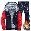 KOLMAKOV 2017 men Fashion leisure men's hooded warm Hoodies fleece Men's classic thermal fleece Sweatshirts (Hoodies +pants) - Style Hoodie
