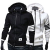 NEW Fashion Men Hoodies Brand Leisure Hoodie Sweatshirts Men Casual Zipper Hooded Jackets Male Hoody moletom - Style Hoodie